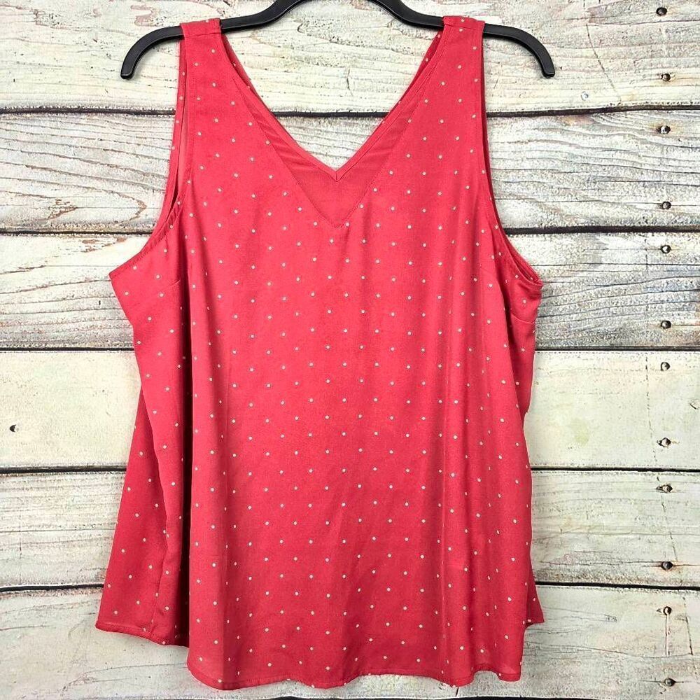 Maurices Red Polka Dot Sleeveless Tank Top XXL